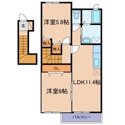 レスポワールの物件間取画像